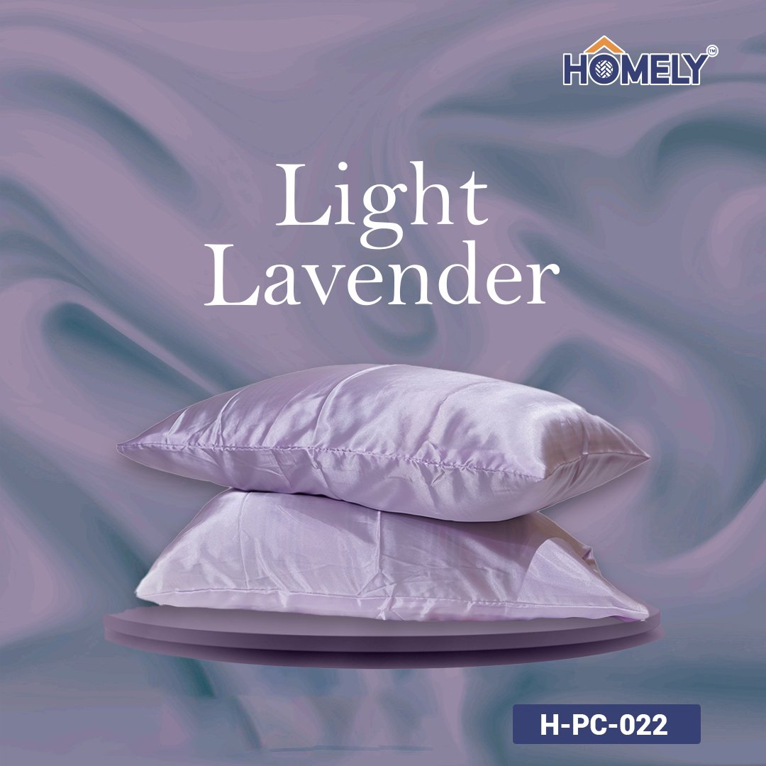 LIGHT LAVENDER SATIN PILLOW CASE- H-PC-022