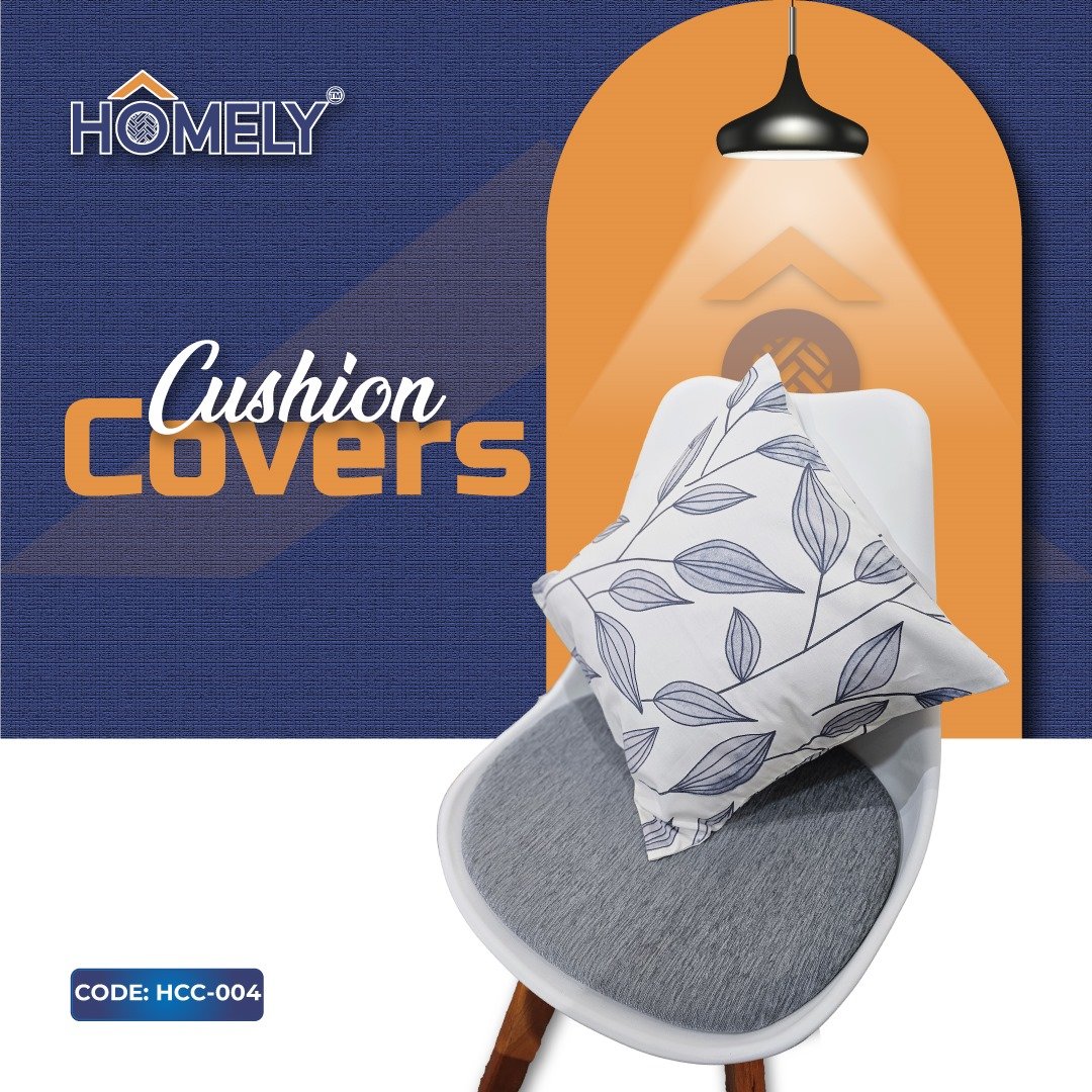 Grey Vines Cushion Cover-HCC-004
