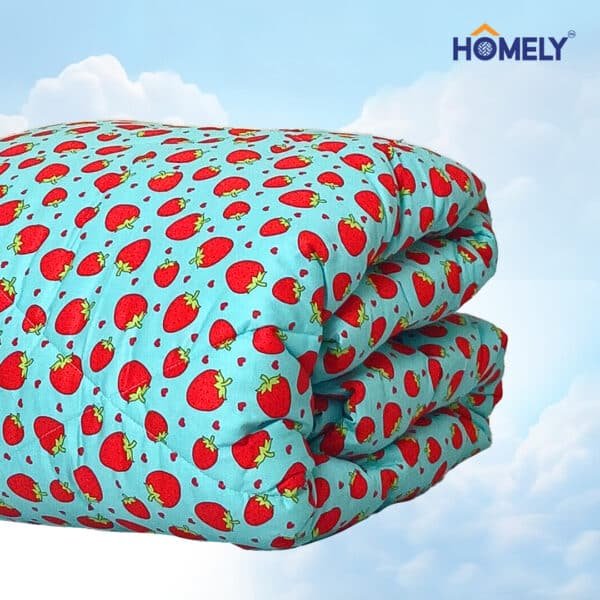 Blue Strawberry Comforter