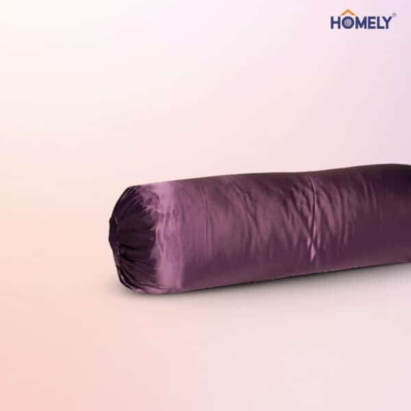 Cyber Grape Satin Bolstercase