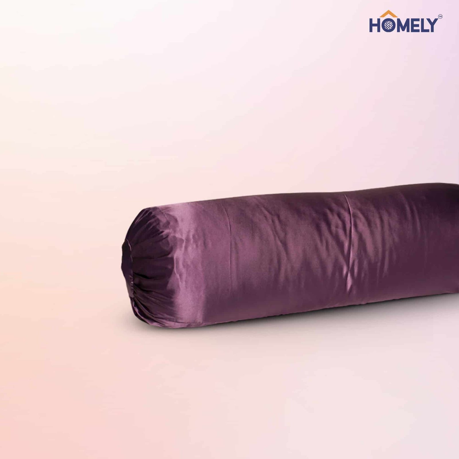 Cyber Grape Satin Bolstercase Cyber Grape Satin Bolstercase - Image 1