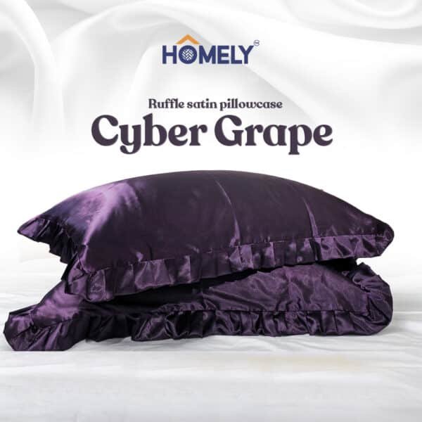 Cyber Grape Satin Pillowcase