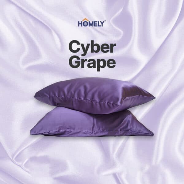 Cyber Grape Satin Pillowcase