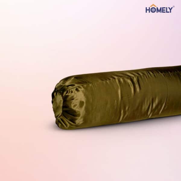 Dark Olive Satin Bolstercase