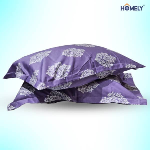 Lavendar Motif Pillow Cover