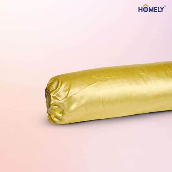 Lemon Yellow Satin Bolstercase