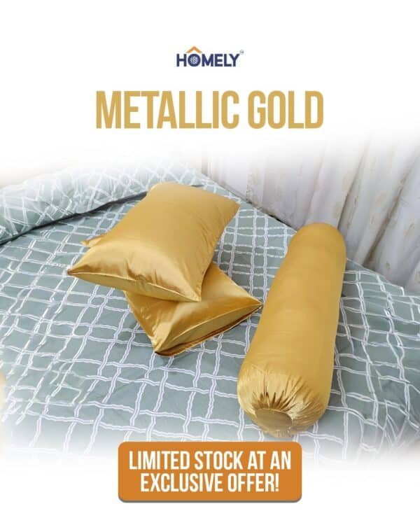 Metallic Gold Satincase Combo