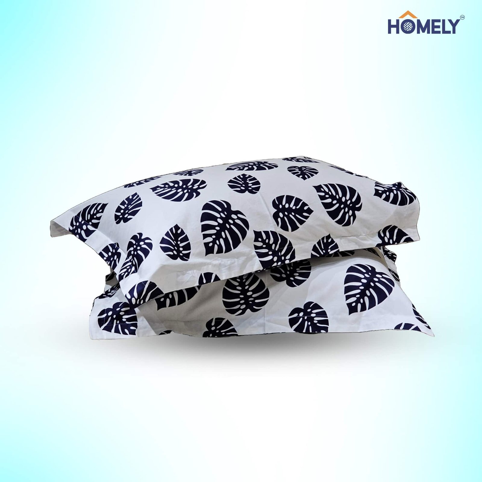 Midnight Monstera Pillow Cover Midnight Monstera Pillow Cover - Image 1