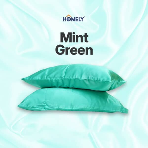 Mint Green Satin Pillowcase