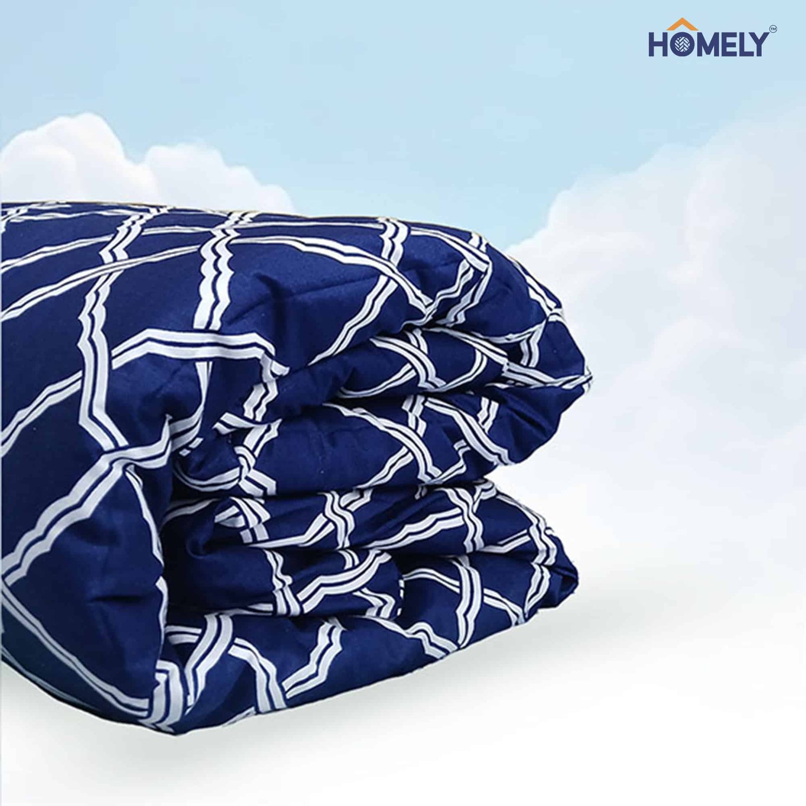 Navy Premium Comforter Navy Premium Vector Comforter - Image 1