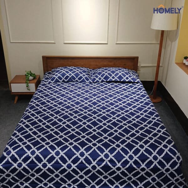 Navy Premium Victor Bedsheet
