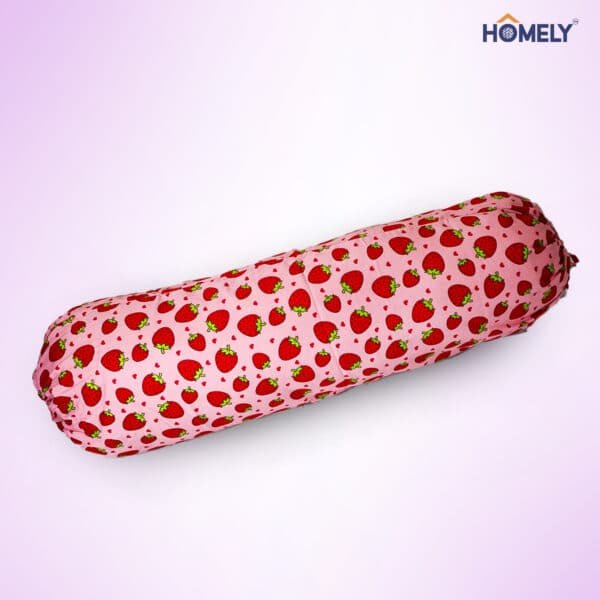 Pink Strawberry Bolstercase