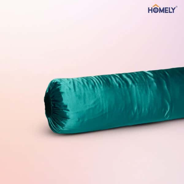 Turquoise Satin Bolstercase