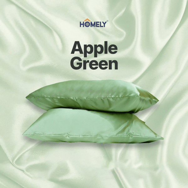 Apple Green Satin Pillowcase