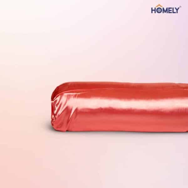 Bubble Gum Satin Bolstercase