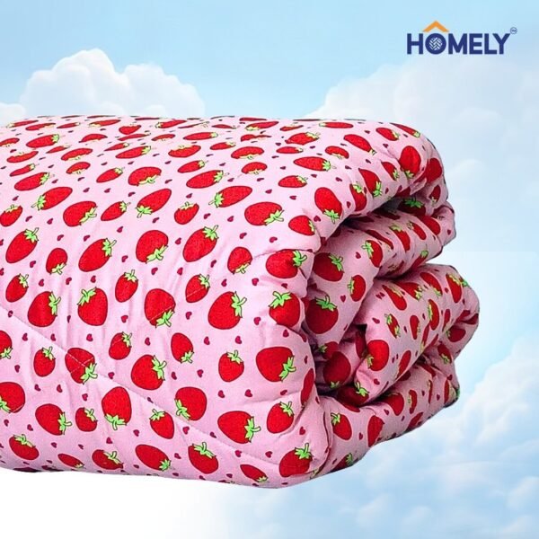 Pink Strawberry Comforter