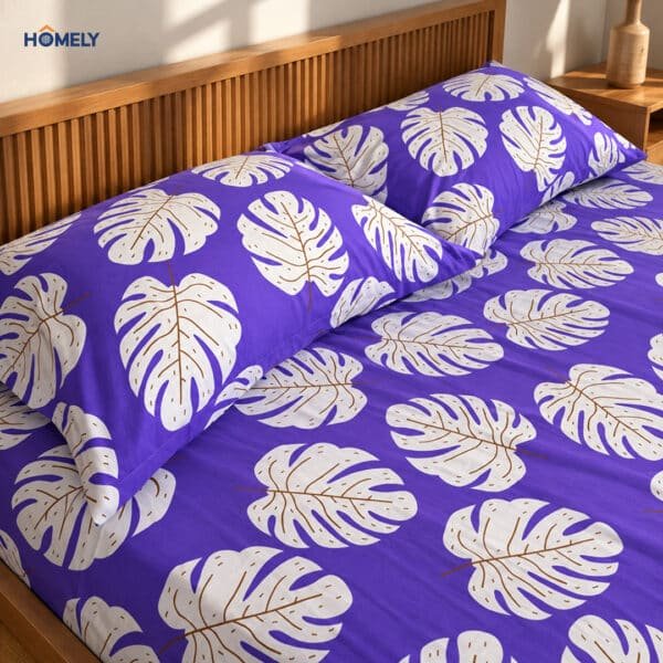 Amethyst Monstera Bedsheet